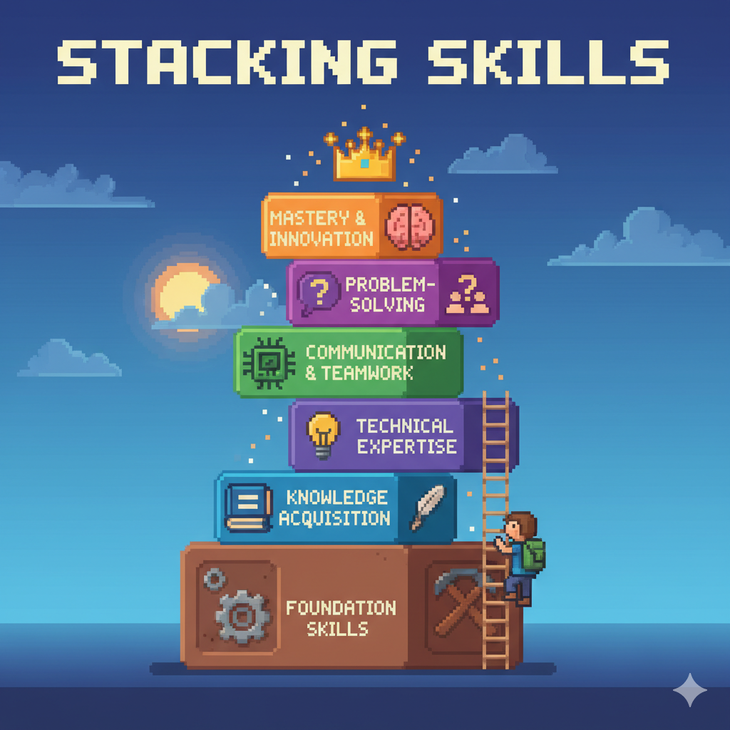 Stacking Skills เรียนรู้และผสานทักษะที่หลากหลายเข้าด้วยกัน